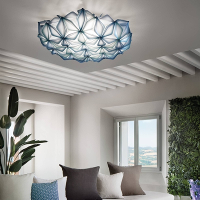 Slamp La Vie L plafón, ancho 71cm, azul