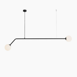 Lámpara colgante Pure, 2 luces, negro características