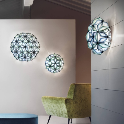 Slamp La Vie Mini plafón, anchura 34cm, azul