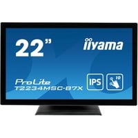 ProLite T2234MSC-B7X monitor pantalla táctil 54,6 cm (21.5") 1920 x 1080 Pixeles Multi-touch Negro, Monitor LED