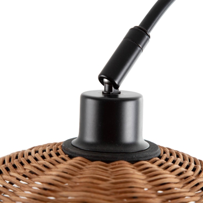 Lámpara pie Jaro, altura regulable, pantalla jaula