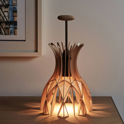 Bover Domita M/36 lámpara mesa madera, marrón/haya características