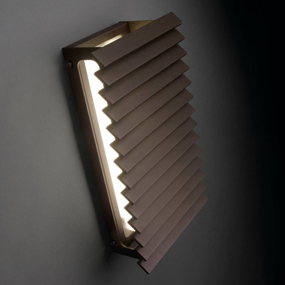 Bover Lineana V - aplique LED grafito-marrón