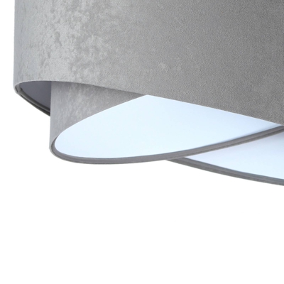 Lámpara colgante Vivien, bicolor, gris/blanco