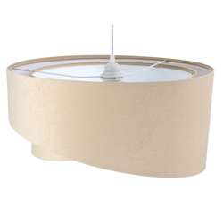 Lámpara colgante Vivien, bicolor, crema/blanco características