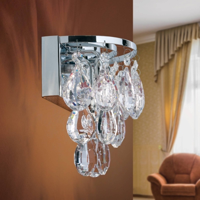 Aplique Celeste con cristales K9, cromo