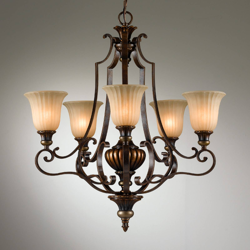 Lámpara de araña Kelham Hall, 5 luces precio