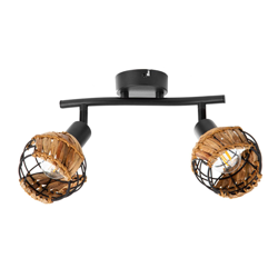 Foco de techo Java con trenza de hierba, 2 luces en oferta