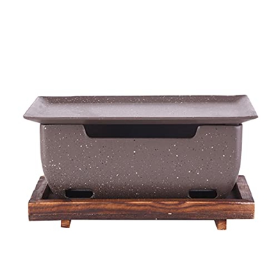 Parrilla de barbacoa de estilo japonés portátil estufa de carbón con bandeja para hornear y base, aleación de aluminio japonesa de mesa para el hogar 