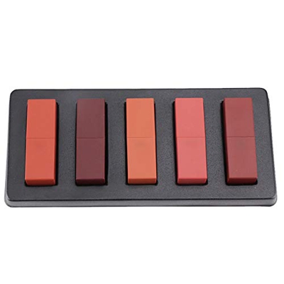 Juego de lápices labiales mate de 5 colores ASOMI Maquillaje de labios Lápiz labial natural de larga duración Brillo de labios Cosmético