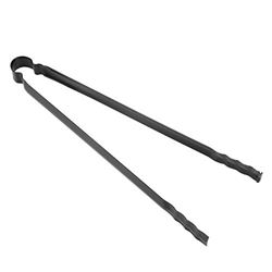 BALITY Pinzas de Briquetas, Superficie Lisa del Metal del Clip del Carbón de Leña para la Estufa del Lado de la Chimenea para la Comida Campestre precio