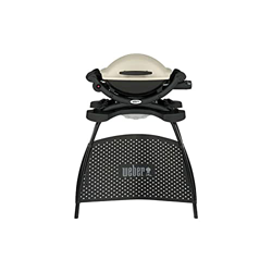 Weber Q 1000 Stand Gas Grill, Negro en oferta