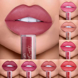 6pcs Non-Stick Cup Liquid Lip Gloss Set,Waterproof Nude Lip Stick,Velvety Matte Liquid Lipstick Set,Soft Butter Cream Texture Lipsticks Makeup Gifts,B en oferta