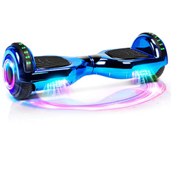 Hoverboard, Patinete Flotante autoequilibrado de 6.5 "con Ruedas, Altavoz Bluetooth, Luces LED para niños y Adultos (Azul) en oferta