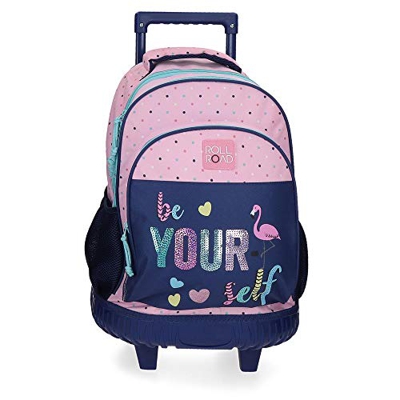 ROLL ROAD Be yourself Mochila con ruedas 2R, Multicolor