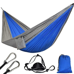 ZMJYH Banco de suspensión móvil, 1 Persona Hamaca Ultralight Solo paracaídas hamac Muebles al Aire Libre Hamaca 660lbs,5,230×90cm precio