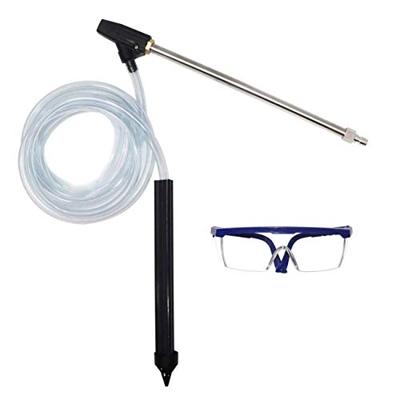 DONDOW Kit de chorro de arena para lavadora a presión y chorro de arena, chorro de arena para lavadora a presión, kit de chorro de arena con tapón de 