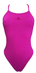 Turbo - Bañador Sinchro SINCRO Profesional Señora, Traje de Baño de Natacion Entrenamiento Competicion, Tira Estrecha Doble Capa (L/34) en oferta