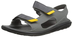 Crocs Swiftwater Molded Expedition Sandal Hombre Sandali a Punta Aperta, Gris (Grey Slate/Grey Black), 45/46 EU en oferta