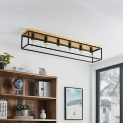 Lindby Miravi plafón, lámina de oro, 6 luces en oferta