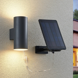 Lindby Maurun aplique LED solar, negro precio