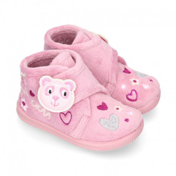 Botita Casa Niñas Okaa Osito Sin Cordones. 26 Rosa Maquillaje características