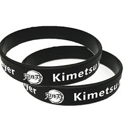 cluis 2 paquetes de anime demon slayer Kimetsu no Yaiba pulsera de silicona pulsera de cosplay de anime manga fans regalo (estilo 2) características