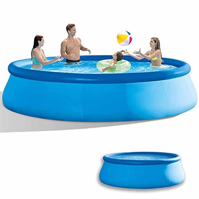 EWYI Piscina Inflable Familiar De Gran Tamaño De Forma Redonda, Material De PVC, Piscinas Inflables, Fácil De Configurar, Piscina Familiar, Jardín Al 