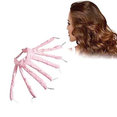 Mrisata Rizador sin calor de la cinta de la cinta rizadores perezosos del sueño rizos de la onda del pelo rizador de pelo peinado