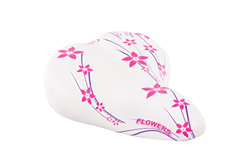 Selle Montegrappa Sillín de Bicicleta Mujer Chica Piel City Sillín para 24 – 26 – 28 Pulgadas Bicicleta Bike City City City – Happy Flowers xc061 – Ma precio