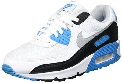 Nike Air MAX III, Zapatillas para Correr Hombre, White Black Grey Fog Laser Blue, 42.5 EU