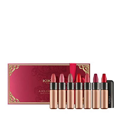 KIKO Milano A Holiday Fable Velvet Passion Lipstick Set | Kit De Labios: 7 Labiales Mate Velvet Passion Matte Lipstick