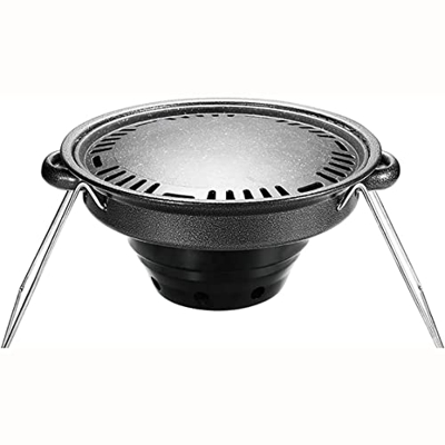 Parrilla de la barbacoa Pasadora de barbacoa al aire libre, quemadoras de carbón de leña de acero inoxidable, parrilla de barbacoa con parrilla de mal