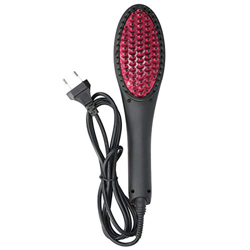 Ladieshow Plancha de Pelo eléctrica Peine PTC calefacción Herramientas de Cepillo para Alisar el Cabello Enchufe de la UE 110-220 V en oferta