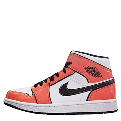 Hombres Jordan 1 Mid Metallic Oro/Blanco/Negro (DC1419 700) -, Turf Naranja/Negro-Blanco, 43 EU