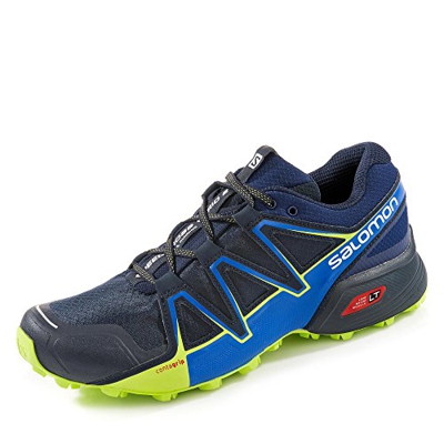 Salomon Speedcross Vario 2, Zapatillas de Trail Running Hombre, Azul (Navy Blazer/Nautical Blue/Lime Punch), 48 EU