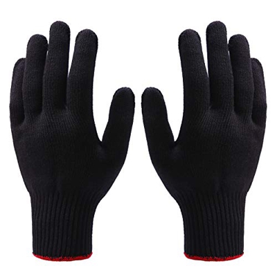 Aneco - 4 guantes resistentes al calor para peinar el pelo, rizador y rizador, se adaptan a la mayoría de tamaños de mano
