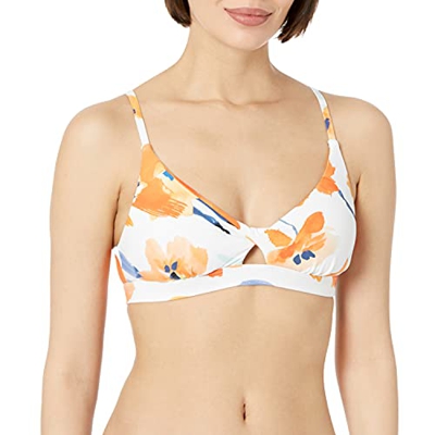 Seafolly Twist Front Bralette Bikini, Blanco, 40 para Mujer