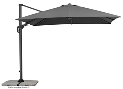 Schneider sombrilla, Rhodos Twist, 8 Piezas, Cuadrado, Antracita, 360 x 300 x 264 cm, 730 – 15