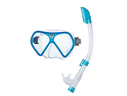 SEAC Fusion MD Set máscara y Tubo, Unisex, Azul Claro, No Talla en oferta