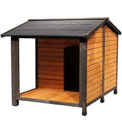 HYJBGGH Casa para Perros Extra Grande De Madera para Exteriores, con Techo con Bisagras, Entrada Abierta Y Placa Inferior Extraíble, para Razas De Per precio
