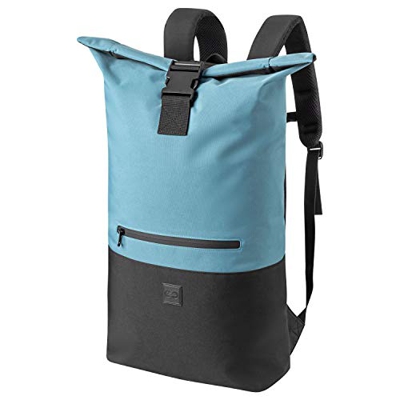 URBAN ZWEIRAD Mochila enrollable de 35 l, estilo de vida para el día a día, impermeable, se puede plegar individualmente, unisex, azul, talla única, M