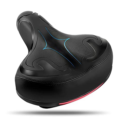 BRGOOD Sillín Bicicleta Montaña,Sillín Bicicleta MTB Cómodo 25x21cm,Asiento de Bicicleta Ergonómico,Suave Sillín de Ciclismo para BMX,Bici de Carreter