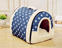 Wishdeal Casa para Perro con tapete Plegable para Mascotas, Cama para Perros pequeños y medianos en oferta