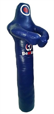 Bestzo MMA Jiu Jitsu Judo Bolsa de Boxeo Grappling Dummy Azul Cuero sintético - 70 Pulgadas