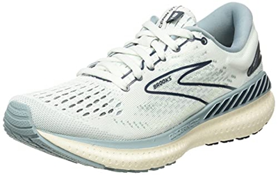 Brooks Glycerin GTS 19, Zapatillas para Correr Mujer, Aqua Glass Whisper White Navy, 40.5 EU