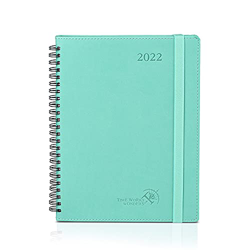 POPRUN Agenda 2022 Semana Vista 16,5 x 21,5 cm - Planificador 2022 Semanal Vertical con Intervalo Horario, Páginas de Nota y Contacto, Tapa Blanda - V características