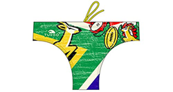 Turbo - Bañador Slip Waterpolo Men Suits Rugby South Africa Vintage France de Waterpolo Competicion Natación y Triatlón Patrón de Ajuste cómodo características