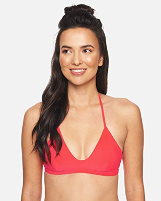 Hurley W Adjustable Surf Top Partes De Arriba Bikini, Mujer, Red Orbit, M