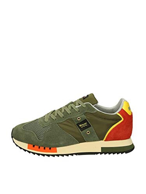 Blauer S1QUEENS01 Zapatillas Bajas Hombre Verde Militar 42